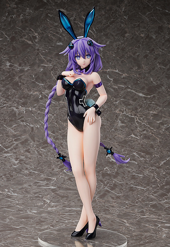 Purple Heart (Bare Leg Bunny), Choujigen Game Neptune, FREEing, Pre-Painted, 1/4, 4570001512605